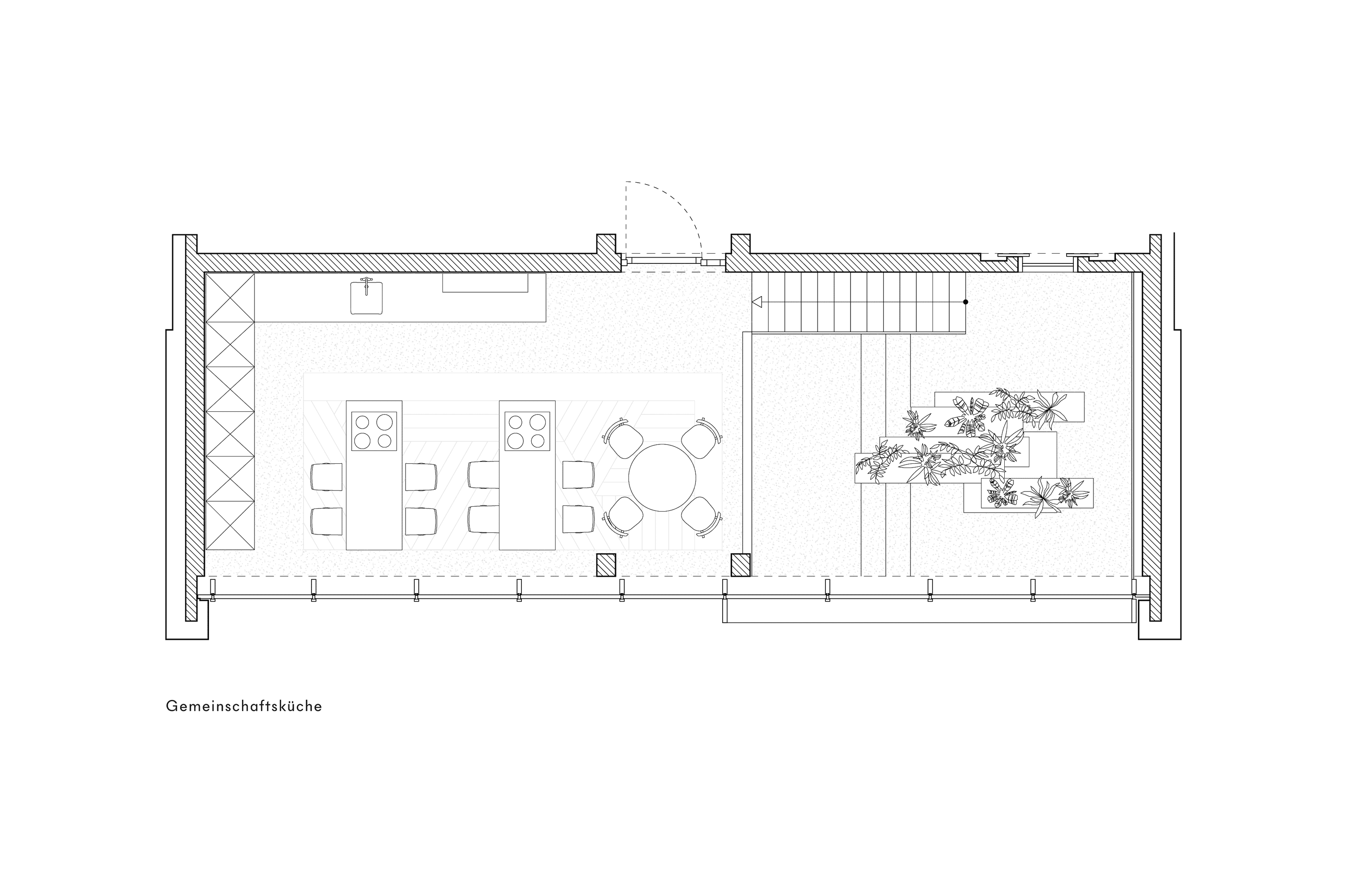 Studio ABERJA Lindley Lindeneberg Robin Heather Juliane Maier Frankfurt Gusseiesen Cast Iron Fassade Hotel Naturstein Kupfer Fliesen Designer Möbel Thonet Gemeinschaftsküche Dachterrasse Gute Stube Wunderkiste