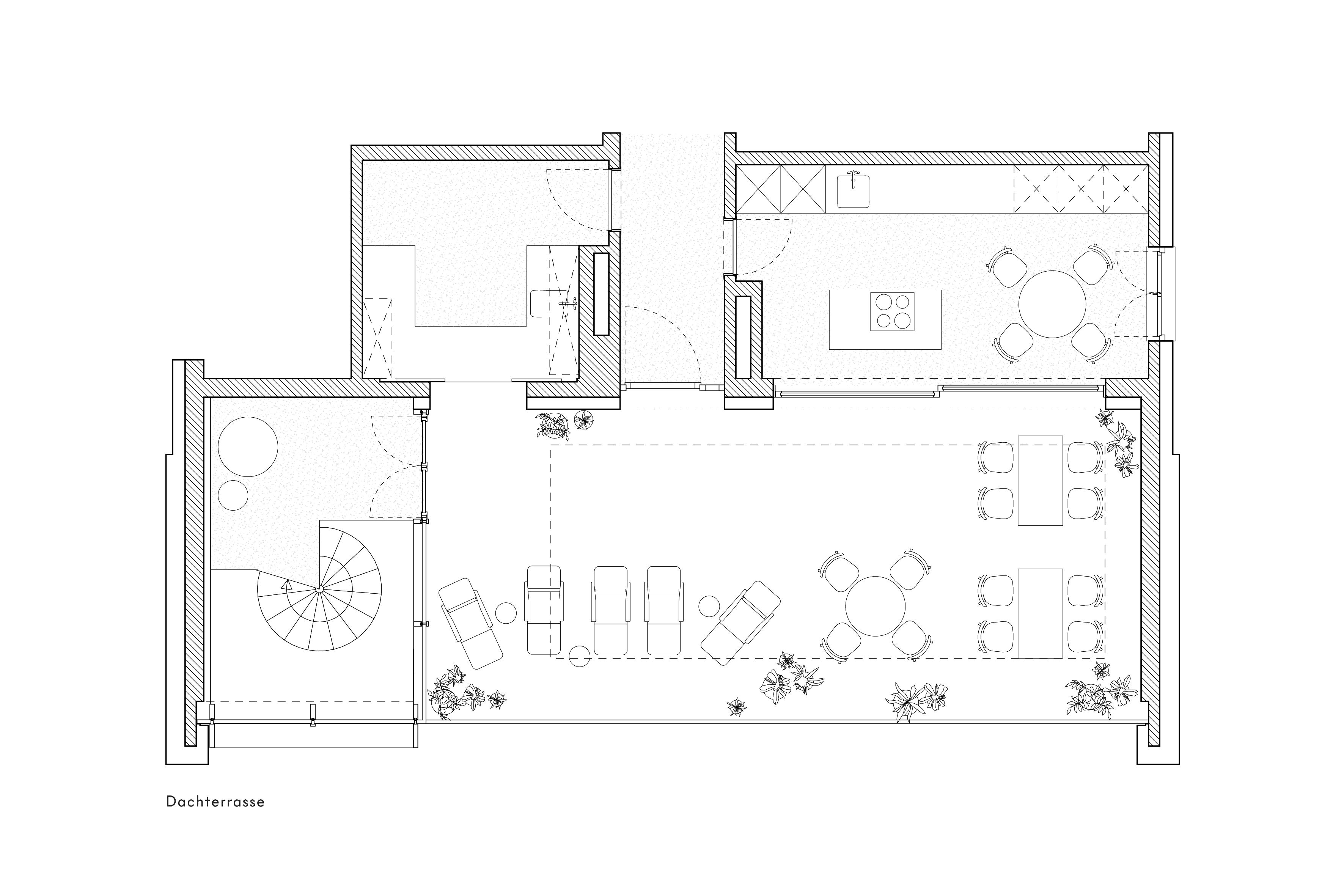 Studio ABERJA Lindley Lindeneberg Robin Heather Juliane Maier Frankfurt Gusseiesen Cast Iron Fassade Hotel Naturstein Kupfer Fliesen Designer Möbel Thonet Gemeinschaftsküche Dachterrasse Gute Stube Wunderkiste